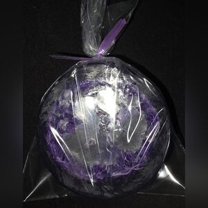 Lavender Glycerine Soap Bar With A Home Grown Loofah Center